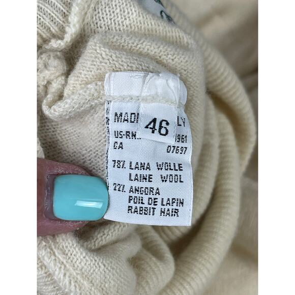 United Colors of Benetton Sweater Women’s 46 US 16 Yoke color turtleneck Italy - Picture 16 of 16